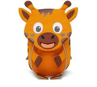 Affenzahn Kleiner Freund Kindergarten-Rucksack für 1-3 Jährige Ergonomisch Reflektierend Ziehzunge mit Namensschild Giraffe - Orange