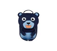 Affenzahn Kinderrucksack Kleiner Freund Bär - Blau | Ergonomischer Kindergarten-Rucksack für Kinder von 1 bis 3 Jahren mit Reflektoren, Ziehzunge und Namensschild