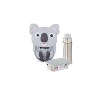 Affenzahn Kinderrucksack Kleiner Freund Koala - Grau | Ergonomischer Kindergarten-Rucksack für Kinder von 1 bis 3 Jahren mit Reflektoren, Ziehzunge und Namensschild