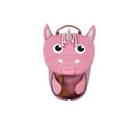 Affenzahn Kleiner Freund Kindergarten-Rucksack für 1-3 Jährige Ergonomisch Reflektierend Ziehzunge mit Namensschild Pure Einhorn - Rosa