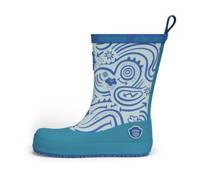 Affenzahn Kinderschuhe Gummistiefel Blau Blau - Gr. - 33