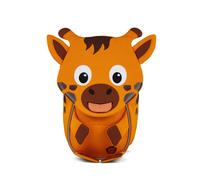 Affenzahn Kleiner Freund Kindergarten-Rucksack für 1-3 Jährige Ergonomisch Reflektierend Ziehzunge mit Namensschild Giraffe - Orange