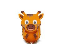 Affenzahn Kleiner Freund Kindergarten-Rucksack für 1-3 Jährige Ergonomisch Reflektierend Ziehzunge mit Namensschild Giraffe - Orange