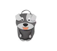 Affenzahn Kleiner Freund Kindergarten-Rucksack für 1-3 Jährige Ergonomisch Reflektierend Ziehzunge mit Namensschild Hund - Grau