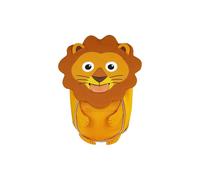 Affenzahn Kleiner Freund Kindergarten-Rucksack für 1-3 Jährige Ergonomisch Reflektierend Ziehzunge mit Namensschild Löwe - Gelb