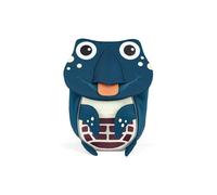 Affenzahn Kleiner Freund Kindergarten-Rucksack für 1-3 Jährige Ergonomisch Reflektierend Ziehzunge mit Namensschild Schildkröte - Petrol