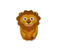 Affenzahn Kleiner Freund Kindergarten-Rucksack für 1-3 Jährige Ergonomisch Reflektierend Ziehzunge mit Namensschild Löwe - Gelb