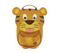 Affenzahn Kleiner Freund Kindergarten-Rucksack für 1-3 Jährige Ergonomisch Reflektierend Ziehzunge mit Namensschild Tiger - Gelb