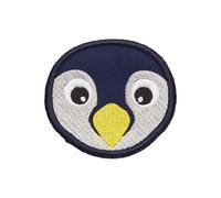 Affenzahn Klett-Badge Pinguin, Patch blau/weiß