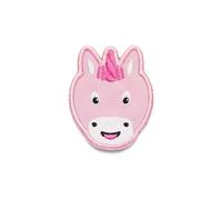 Affenzahn Klett Badge mit verschiedenen Tiermotiven, geeignet für den Daydreamer Abenteuer Rucksack Einhorn - Rosa