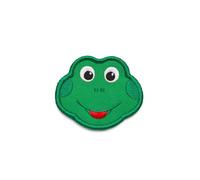 Affenzahn Klett Badge mit verschiedenen Tiermotiven, geeignet für den Daydreamer Abenteuer Rucksack Frosch - Grün