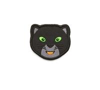 Affenzahn Klett Badge mit verschiedenen Tiermotiven, geeignet für den Daydreamer Abenteuer Rucksack Panther - Schwarz
