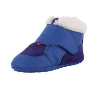 Affenzahn Krabbelschuh Leder Growy Elefa für Kinder, blau, Größe 22 EU