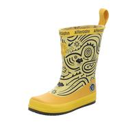 Affenzahn Gummistiefel PLASHY für Kinder – vegan, wetterfest, rutschfest, Einlegesohle – Gelb Gr.24