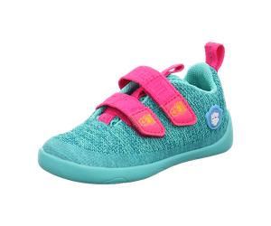 Affenzahn Sneaker Knit Happy für Kinder, türkis, Größe 35 EU