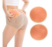 AFLIFLI 1 Paar Silikon Butt Pads, Tragbare Fake Hip Pads, Butt Lifter Enhancer & Gepolsterte Einsätze Polsterung für Frauen Shapewear Control Panties Big Butt Pfirsich, Pfirsich, 20-40