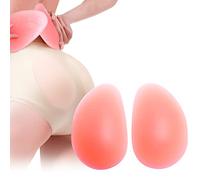 AFLIFLI 1 Paar Silikon-Po-Pads, tragbare gefälschte Hüftpolster, Po-Lifter-Verstärker und gepolsterte Einsätze, Polsterung für Frauen, Shapewear Control Panties Big Butt, Birnenform, Pfirsich,