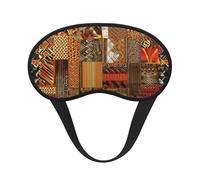 Afrikanische Textil-Patchwork-Schlafmaske für Damen und Herren, Augenmaske zum Schlafen, lichtblockierend, Schlafmaske mit elastischem Band, Augenbinde für Flugschläfer, weich, atmungsaktiv,