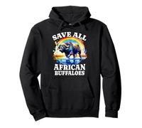 Afrikanischer Büffel Save African Buffalo Pullover Hoodie