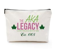 Afroamerikanische Make-up-Tasche für Geldbörse, Leinen, Afro-Schwarz, Kosmetiktasche, inspirierendes Geschenk, kleine lustige Kosmetiktasche, Reisekoffer für Toilettenartikel, Zubehör, Sorority