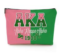 Afroamerikanische Make-up-Tasche für Geldbörse, Leinen, Afro-Schwarz, Kosmetiktasche, inspirierendes Geschenk, kleine lustige Kosmetiktasche, Reisekoffer für Toilettenartikel, Zubehör, Sorority Gift