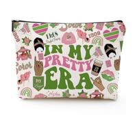 Afroamerikanische Make-up-Tasche für Geldbörse, Leinen, Afro-Schwarz, Kosmetiktasche, inspirierendes Geschenk, kleine lustige Kosmetiktasche, Reisekoffer für Toilettenartikel, Zubehör, Sorority
