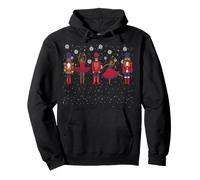 Afroamerikanischer Nussknacker Weihnachten Lustiger Nussknacker Schnee Pullover Hoodie