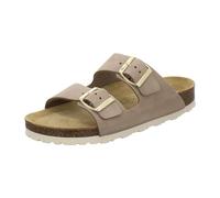 AFS-Schuhe 2100, Bequeme Damen Pantoletten echt Leder, praktische Freizeitschuhe, Hausschuhe, Handmade in Germany (36 EU, Sand Leder)