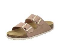 AFS-Schuhe 2100, Bequeme Damen Pantoletten echt Leder, praktische Freizeitschuhe, Hausschuhe, Handmade in Germany (40 EU, Piedra)