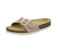 AFS-Schuhe 2112, modische Damen-Pantoletten, hochwertiges, echtes Leder, Made in Germany (36 EU, Sand Nubuk)