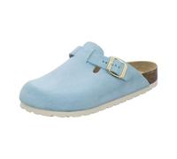 AFS-Schuhe 2900 Orthopädische Damen-Clogs mit verstellbarem Leder-Fußbett für optimales Wohlbefinden (39 EU, hellblau)