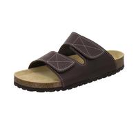 AFS-Schuhe 3108 Herren Sandalen Leder mit Fußbett und Klettverschluss, Made in Germany (44 EU, Mocca)