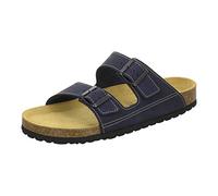 AFS-Schuhe 3110 sportliche Herren Pantoletten Leder, Bequeme Hausschuhe Korkfussbett, Made in Germany