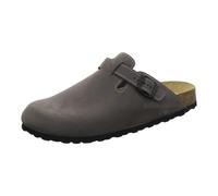 AFS-Schuhe 3900 Herren Clogs, Bequeme Hausschuhe für Männer, Pantoffeln aus Leder, Made in Germany (40 EU, Stone Nubuk)