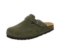 AFS-Schuhe 3900 Herren Clogs, Bequeme Hausschuhe für Männer, Pantoffeln aus Leder, Made in Germany (42 EU, moos Nubuk)