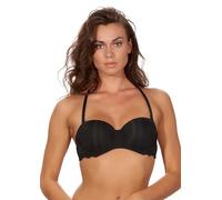 After Eden Damen Schalenloser BH aus recyceltem Stoff und Spitze, Schwarz, Größe 75D