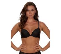 Push-up-BH AFTER EDEN "EMMA", Damen, Gr. 75, Cup C, schwarz, Obermaterial: 82% Polyamid, 13% Elasthan, 5% sonstige Fasern, unifarben, Basic, comfort fit, BHs Push-up-BH, mit Schale, verstellbare Träge