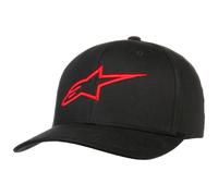 Ageless Curved Flexfit Cap by alpinestars schwarz-rot L/XL (58-61 cm)