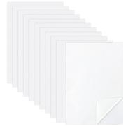 aghoer 10 Blätter Stickvlies Wasserlöslich Selbstklebend, A4 Wasserlösliches Stickvlies, für DIY Projekte Drucken Bestickt