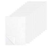 aghoer 10 Blätter Stickvlies Wasserlöslich Selbstklebend, A5 Wasserlösliches Stickvlies, für DIY Projekte Drucken Bestickt