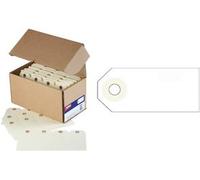 agipa Gepäckanhänger, 80 x 38 mm, neutral, ohne Draht beige, aus Pappe 160 g/qm, mit Lochverstärkungsringe, zur - 1 Stück (121372)