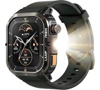 AGM Legion 3 Militär Smartwatch Herren, 1,95" AMOLED Smart Watch mit Telefonfunktion, Outdoor Sportuhr mit Taschenlampe, Robuste Fitness Tracker, 5ATM Wasserdicht, 500mAh Akku für 10 Tage Laufzeit