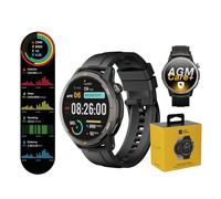 AGM Legion Smartwatch Herren Damen 46mm GPS, 1,43" AMOLED, 5ATM wasserdicht, Fitnessuhr mit Anruf, Herzfrequenz & Schlaf, Schrittzähler, Android & iOS, inkl. 36 Monate Care+