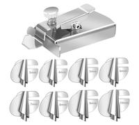 Agmoctz 9-Teiliger Rollsaumfuß für Singer mit Magnetischer Nahtführung, 3-10 mm Breiter Rollsaum-Druckfuß