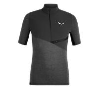 Agner Hybrid Dry S/S Zip Tee Herren - Salewa pale frog melange/0910 54/XXL