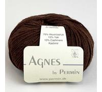 Agnes by Permin - Chainette aus Yak, Kaschmir & Merino (25g/110m) (14 nuss)