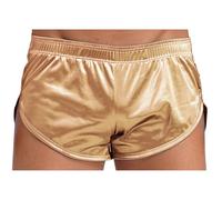 Agoky Herren Boxershorts Retro Shorts Satin Glanz Regular fit Unterhosen Boxer Brief Trunk Kurze Hose Pants in den Farben Weinrot, Rot, Rosa, Schwarz Gelb D M