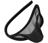 Agoky Herren C-String Tanga Transparent Panty Netz Unterwäsche Männer Slip Dessous Mini Bikini Unterhose Badeshorts Schwarz Einheitsgröße