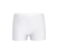 Agoky Mädchen Sport Shorts Turnhose für Kinder Kurze Hose Tights Leggings Fitness Tanzen Yoga Shorts Sporthose kurz Hot Pants Freizeit Training Weiß H 170