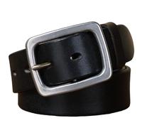 AGUTALITHIC Gürtel Herren Ledergürtel Vollnarbenleder Vintage Glänzendes Leder Beiläufig Herrengürtel Breit 3,8cm Dicke 5,0cm Arbeitsgürtel Jeansgürtel(115cm/45, Black)